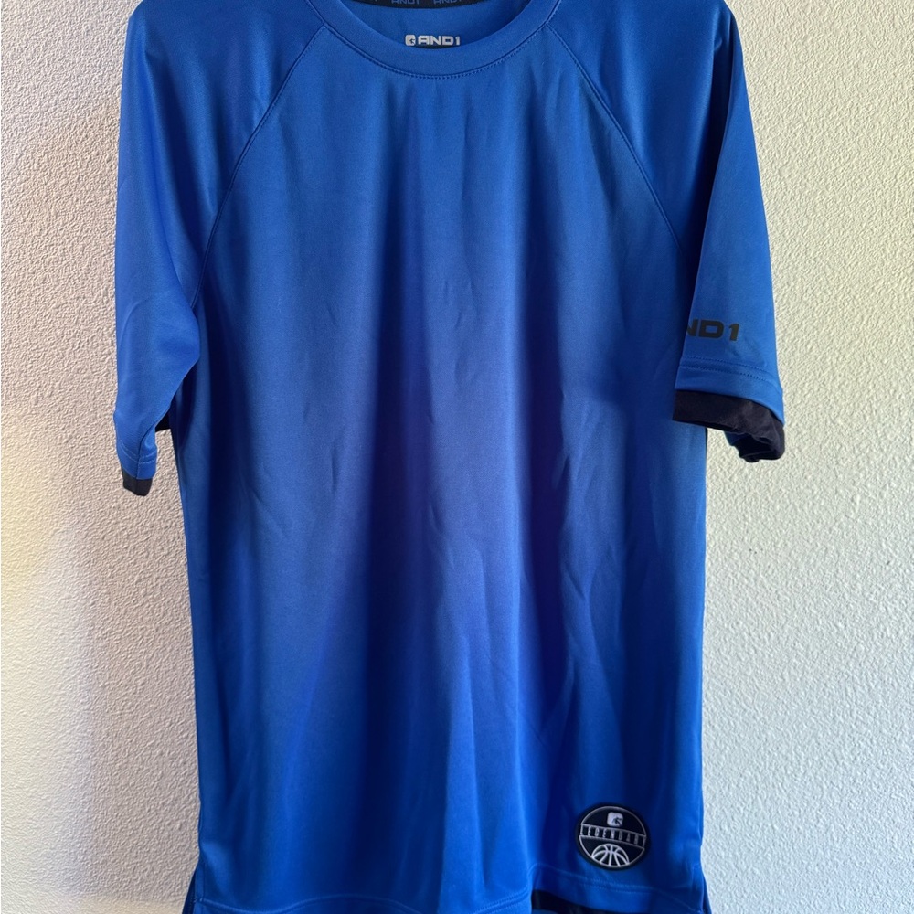 AND1 Men's Vibrant Blue Short Sleeve Tee